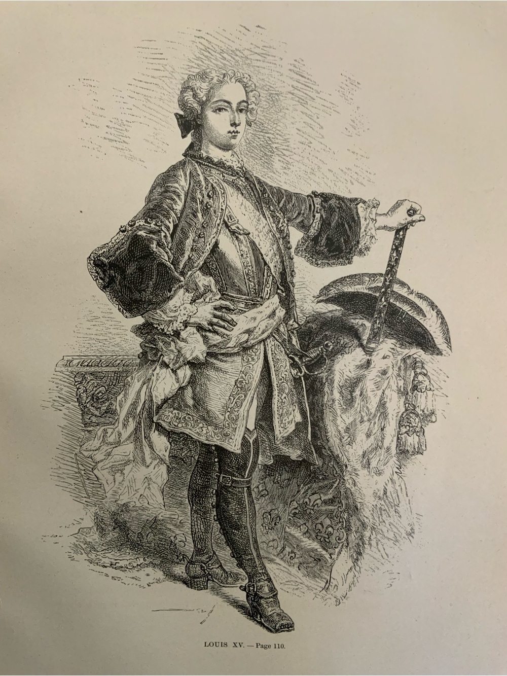 Louis XV Antique Illustration